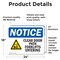 Signmission Clear Door Path Forklifts Entering Sign With Symbol, 24 in W x Rectangle, Vinyl Decal OS-2PACK-NS-D-1824-L-10660 - alternate 5